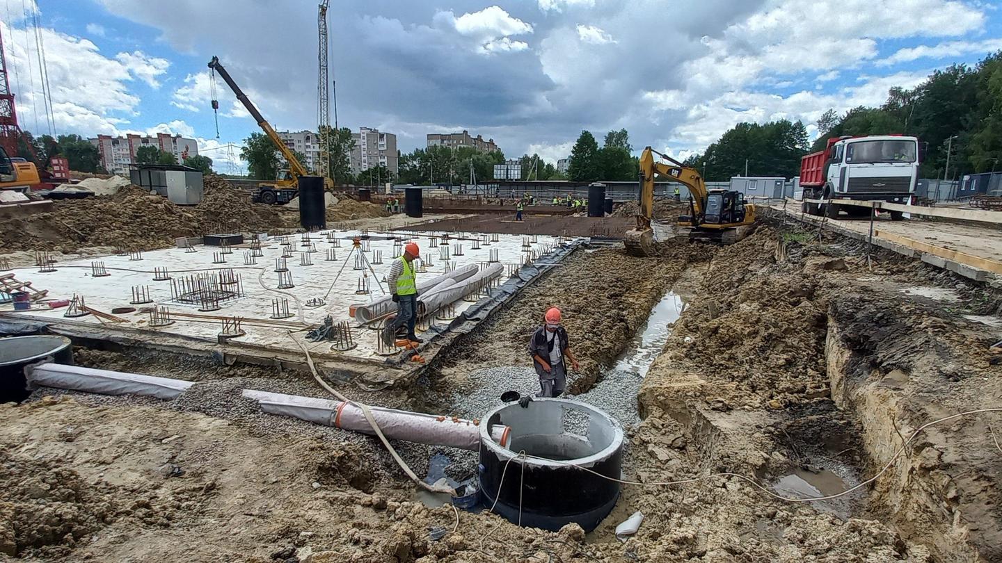 Latest construction site progress of the Masany project in Chernihiv, Ukraine